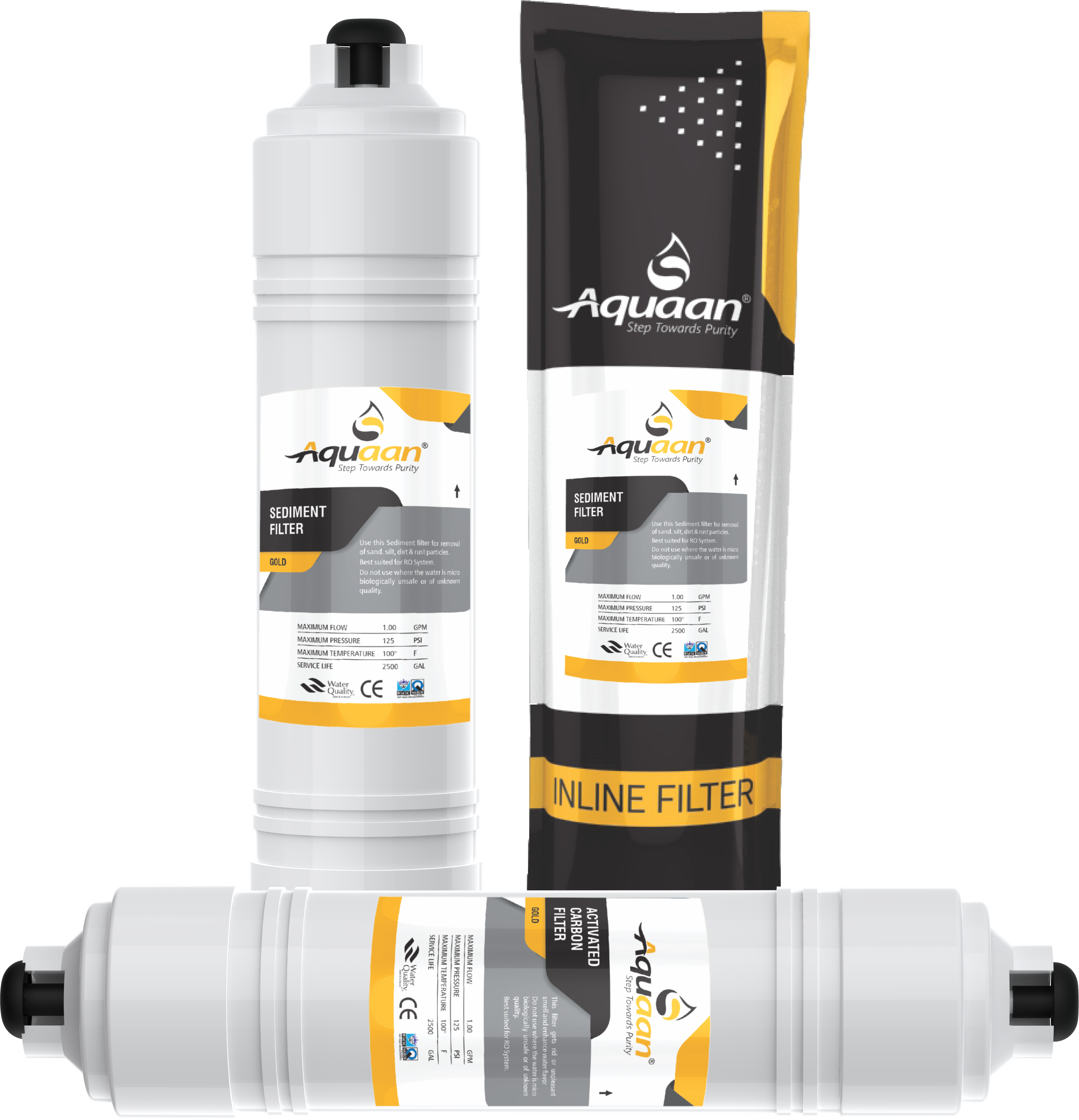 Gold Inline Filter